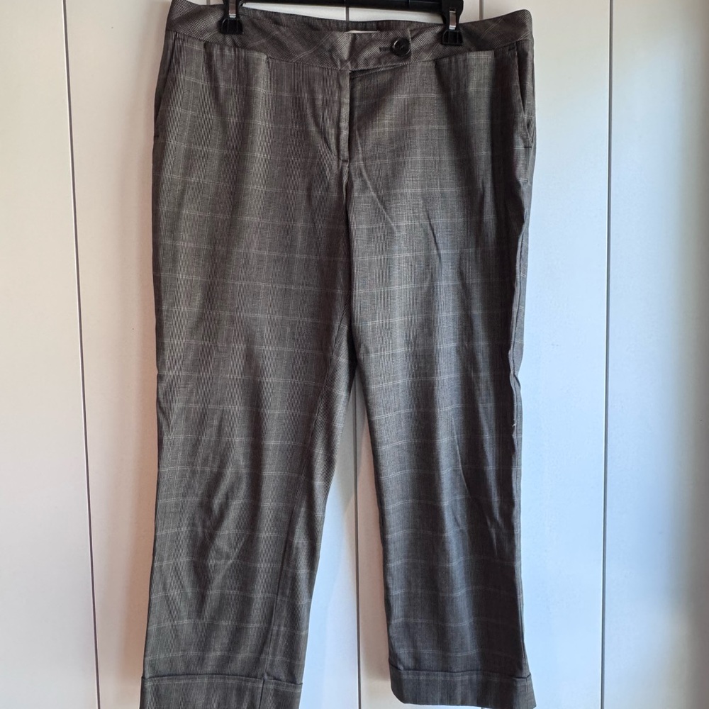 LOFT Gray Dress Pants Straight-Leg Professional